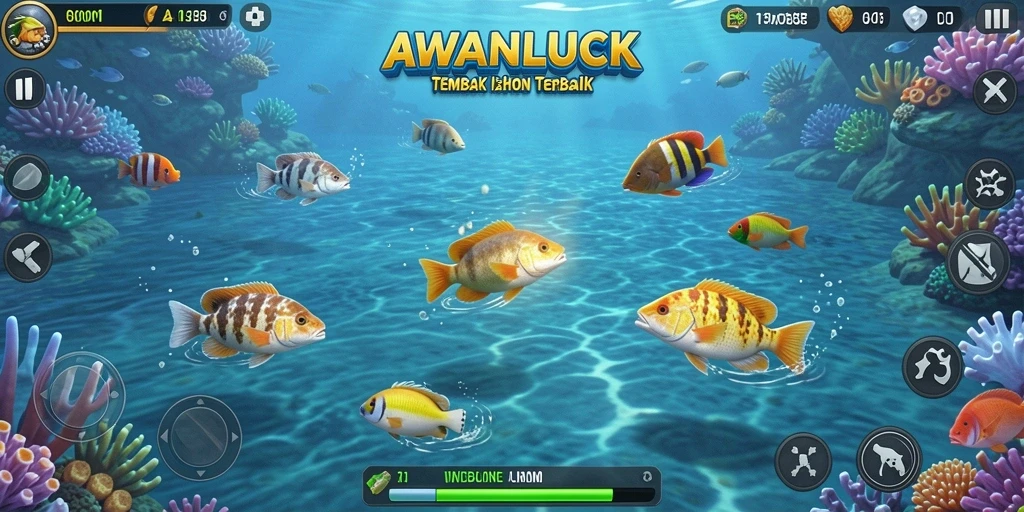 Tampilan gameplay seru dengan grafis menawan di AWANLUCK.