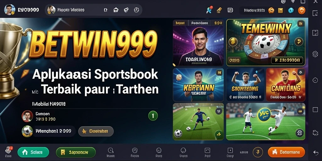 Tampilan menarik dari aplikasi Sportsbook BETWIN999.