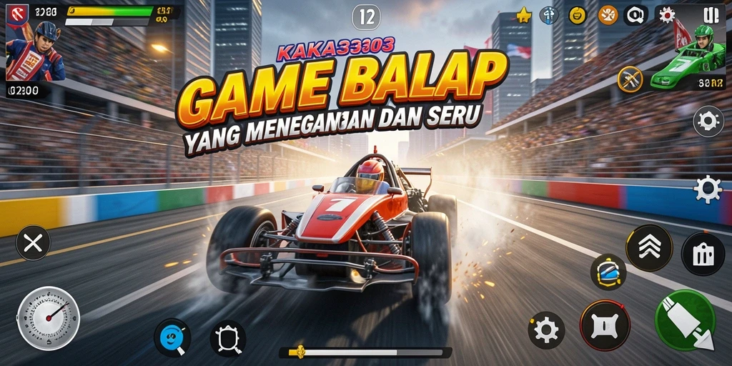 Screenshot KAKA303 menampilkan aksi balapan yang mendebarkan.