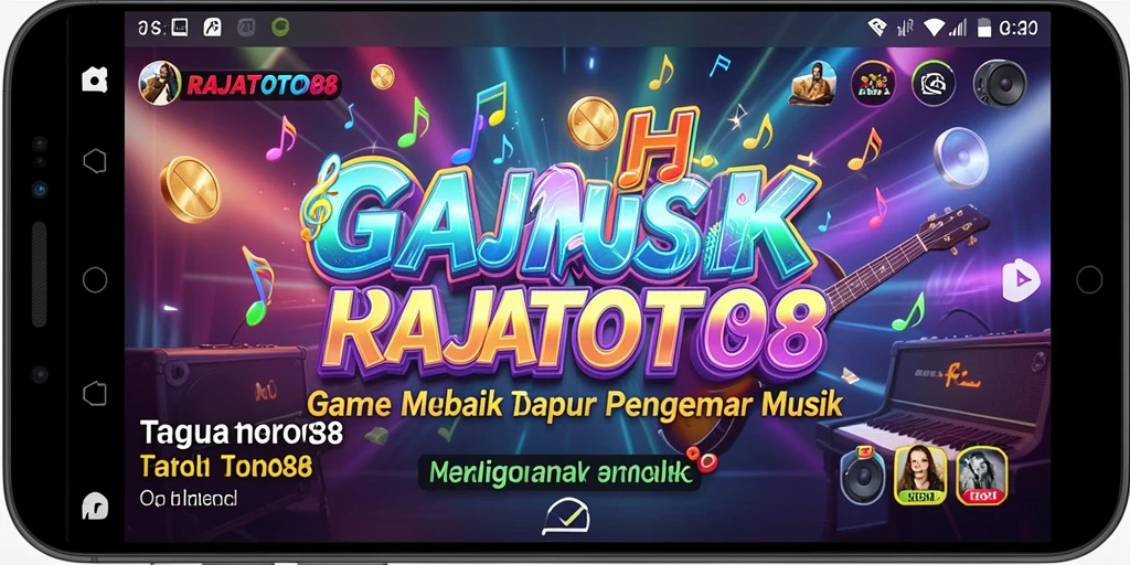 Tangkapan layar gameplay RAJATOTO88 yang menampilkan keseruan bermain musik.